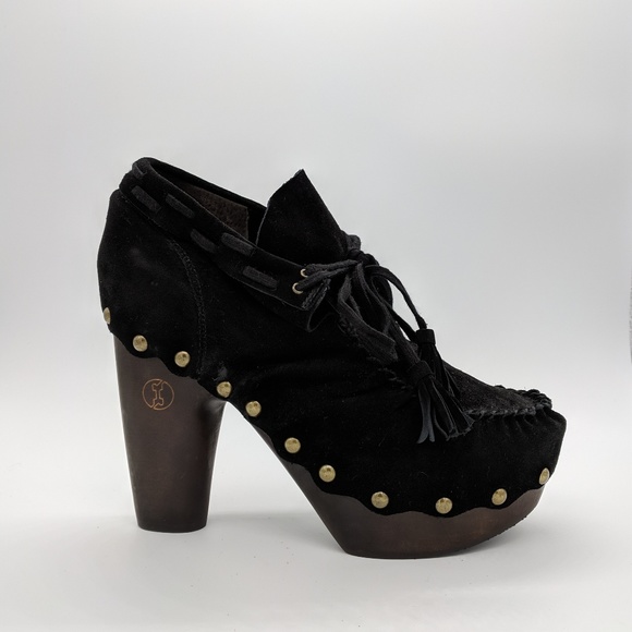 Flogg Shoes - FLOGG | New Womens Black Suede Platform Shoe 10